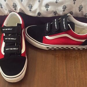 Vans Red and Black Off The Wall Unisex Shoes